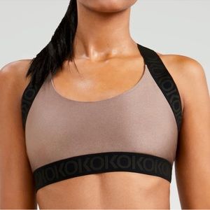 Knockout Paris Contender Sports Bra in Stardust, size Medium